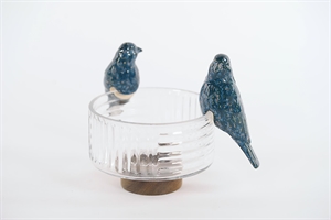 Vogel, Canario - Keramik L6.5.x 5.5x H13, dark blue Vogel, Canario - Keramik L6.5.x 5.5x H13, dark blue