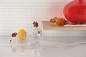 Deko, Henne - Glas Ø8.3x H13.6cm, transparent Deko, Henne - Glas Ø8.3x H13.6cm, transparent