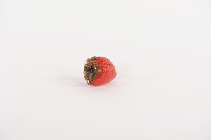 Deko Erdbeere, Glas - L8x 7x H7cm, rot Deko Erdbeere, Glas - L8x 7x H7cm, rot