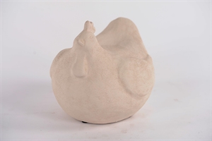 Huhn Hennifer, Keramik - L22x 18x H19.5, white Huhn Hennifer, Keramik - L22x 18x H19.5, white