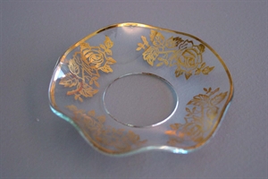 Tropfenfänger, gewellt - golden Motiv, klar Tropfenfänger, gewellt - golden Motiv, klar