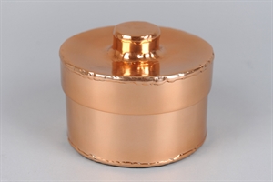 Aufbewahrungsbox, mit Deckel Alu Ø17x H13cm, copper