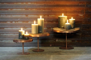 Untersetzer, auf Fuss Ø20x H14cm, natur/rosenholz Untersetzer, auf Fuss Ø20x H14cm, natur/rosenholz