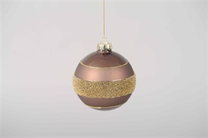 Weihnachtskugel, Ø8cm, braun Weihnachtskugel, Ø8cm, braun