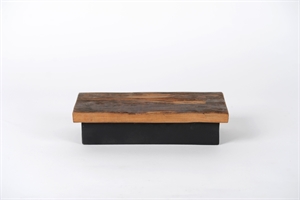 Platte quadratisch, Holz - L31x 16x H8cm, braun