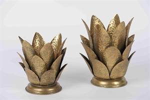 Pflanze, Teelichthalter - Ø30x H26cm, bronce Pflanze, Teelichthalter - Ø30x H26cm, bronce
