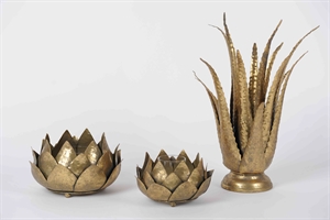 Pflanze, Agave metall - Ø21.5x H39.5cm, bronce Pflanze, Agave metall - Ø21.5x H39.5cm, bronce