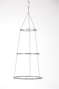 Aufhängung, mit 3 Ringe - Ø50x H123cm, schwarz Aufhängung, mit 3 Ringe - Ø50x H123cm, schwarz