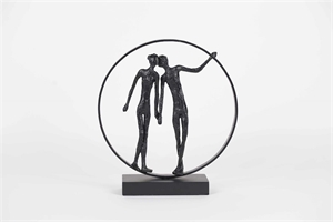 Figur, Circle of love L33.5x 8.5x H37cm, burn Figur, Circle of love L33.5x 8.5x H37cm, burn