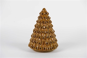 Tannenbaum, Pinus Keramik Ø24.5 x H36cm, ambergold