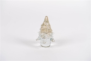 Tannenbaum, Glas - Ø9.5 x H15.5cm, glittergold Tannenbaum, Glas - Ø9.5 x H15.5cm, glittergold