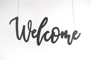 Bild, Welcome metall L70x H29cm, schwarz Bild, Welcome metall L70x H29cm, schwarz