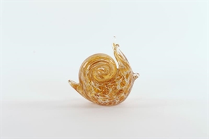 Schnecke, mundgeblasen L12x 6x H11cm, amber Schnecke, mundgeblasen L12x 6x H11cm, amber