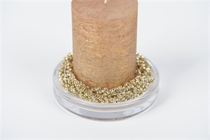 Kerzenring, aus Metall Ø7.5cm, gold