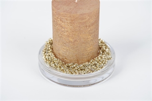 Kerzenring, aus Metall Ø7.5cm, gold Kerzenring, aus Metall Ø7.5cm, gold