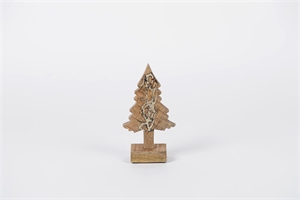 Tannenbaum, Holz L11x 6.5x H20.5cm, sparkling pine