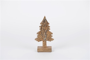 Tannenbaum, Holz L16x 4x H25cm, sparkling pine