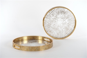 Serviceplatte, Spriggy - Ø32/36x H4cm Set/2, gold Serviceplatte, Spriggy - Ø32/36x H4cm Set/2, gold