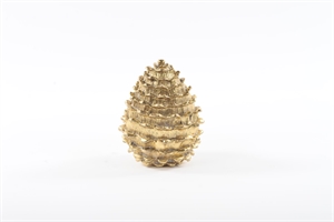 Kieferzapfen, Gold Art - Polyresin 7.4x 9cm, gold Kieferzapfen, Gold Art - Polyresin 7.4x 9cm, gold