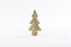Tanne, Gold Art - Polyresin 8.5x 7x 15cm, gold Tanne, Gold Art - Polyresin 8.5x 7x 15cm, gold