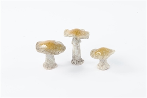Pilz, Russula - Keramik S/3 - Ø6.6 bis H11.cm, honey yellow Pilz, Russula - Keramik S/3 - Ø6.6 bis H11.cm, honey yellow