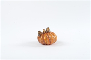 Kürbis, Candy - Glas 13.2x H11cm, orange Kürbis, Candy - Glas 13.2x H11cm, orange