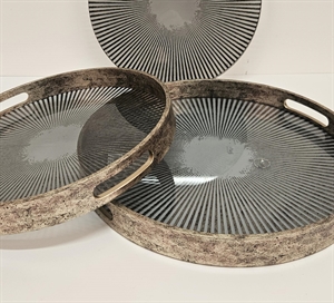 Servierplatte, Set/2 - Ø39/34x H4cm, motiv Servierplatte, Set/2 - Ø39/34x H4cm, motiv