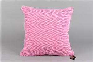 Kissen, L45 x W45cm Chenille Herringbone, fuchsia/