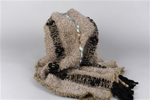 Schal, L175 x 40cm Luxury Akryl, black taupe Schal, L175 x 40cm Luxury Akryl, black taupe