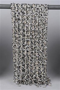 Schal, L180 x 50cm - Viskose, silver