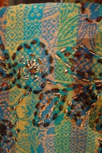 Schal, L180 x 70cm Wolle, lagoon Schal, L180 x 70cm Wolle, lagoon