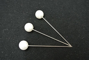 Deco, Perlennadeln 11mm x 5cm, weiss Deco, Perlennadeln 11mm x 5cm, weiss