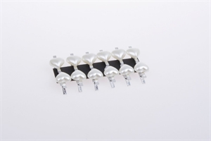 Klammer mini, "Herz" 2.5cm- 3x 12 Stk, creme/silber Klammer mini, "Herz" 2.5cm- 3x 12 Stk, creme/silber