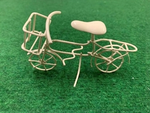 Deko Metall, Fahrrad 11x 6cm, creme Deko Metall, Fahrrad 11x 6cm, creme