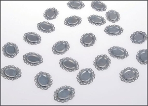 Ornament, Metall 30mm, silber Ornament, Metall 30mm, silber