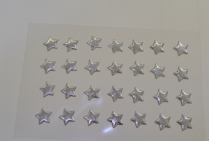 Sterne, puffin mettalic 10mm - 56 Stk/Bt, silber Sterne, puffin mettalic 10mm - 56 Stk/Bt, silber