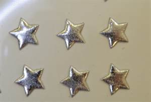 Sterne, puffin mettalic 30mm - 24 Stk/Bt, silber Sterne, puffin mettalic 30mm - 24 Stk/Bt, silber