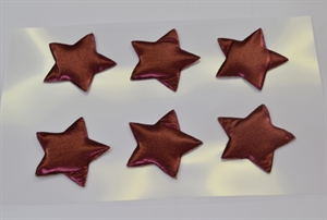 Sterne, puffin mettalic 30mm - 24 Stk/Bt, bordeaux Sterne, puffin mettalic 30mm - 24 Stk/Bt, bordeaux