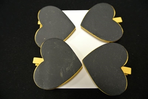 Klammer, Holztafel Herz 50mm, gelb Klammer, Holztafel Herz 50mm, gelb