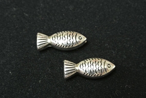 Fisch, Metall mit Langloch 10x 22mm, anthrazit Fisch, Metall mit Langloch 10x 22mm, anthrazit
