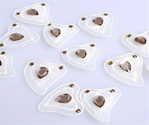 Deco, Silkherz klebend 3.5cm, creme Deco, Silkherz klebend 3.5cm, creme