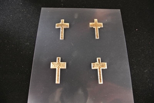 Kreuze. 2.5cm - klebend, gold Kreuze. 2.5cm - klebend, gold