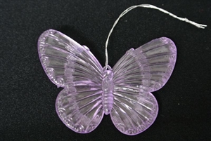 Schmetterlinge, hängend 60mm, pink Schmetterlinge, hängend 60mm, pink