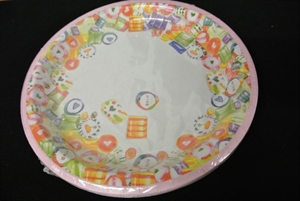 Pappteller, 23cm Birthday, bunt Pappteller, 23cm Birthday, bunt