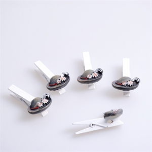 Klammer, Tirolerhut 45mm, bunt Klammer, Tirolerhut 45mm, bunt