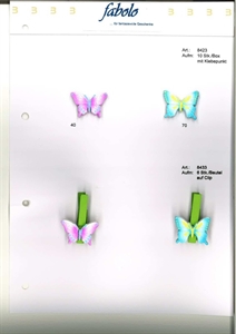 Aufleger, Schmetterling 30mm klebend, rosa Aufleger, Schmetterling 30mm klebend, rosa