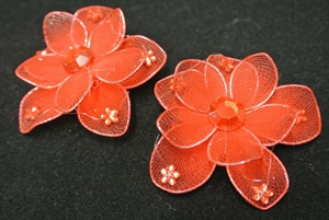 Deco, Blume 50mm, rot Deco, Blume 50mm, rot