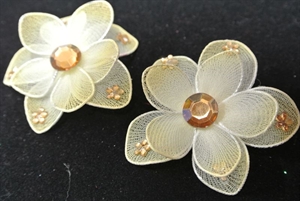 Deco, Blume 50mm, creme Deco, Blume 50mm, creme