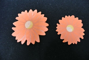 Aufleger, Blume 45/60mm VE 4x 8 Stk, orange Aufleger, Blume 45/60mm VE 4x 8 Stk, orange