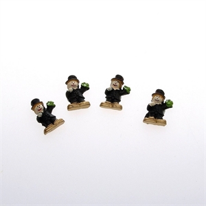 Kaminfegerin, 20mm klebend - VE 4x10 Stk, schwarz Kaminfegerin, 20mm klebend - VE 4x10 Stk, schwarz